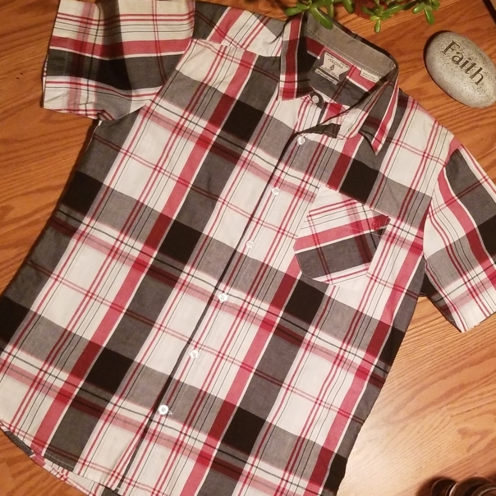 Volcom button down dress shirt small
